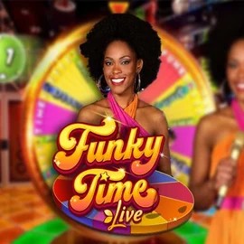 Funky Time slot logo by Evolution at Casino sites